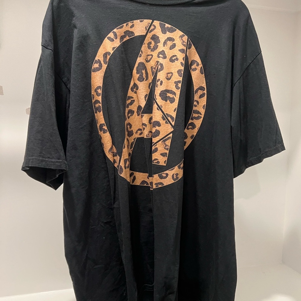 “Avengers” Cheetah Print T-shirt
